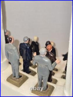 Vintage Marx 36 Labeled US President Figurines Set with Stand & Pillars Complete Vintage Marx 36 Labeled US President Figurines Set with Stand & Pillars Complete