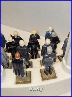 Vintage Marx 36 Labeled US President Figurines Set with Stand & Pillars Complete