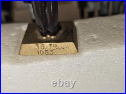 Vintage Marx 36 Labeled US President Figurines Set with Stand & Pillars Complete