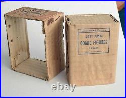 Vintage Marx Comic Strip Figures Dick Tracy etc all 12 in Original Box 1950s