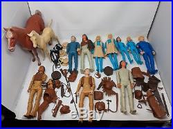 Vintage Marx Johhny West Toy Figure Accessories Horse Lot Indian 11.5 hats +