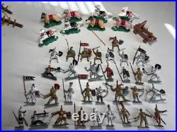 Vintage Marx Knights and Castle Vintage Playset Figure Lot Rare