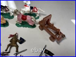 Vintage Marx Knights and Castle Vintage Playset Figure Lot Rare
