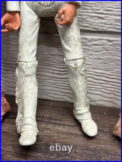 Vintage Marx Native American Figure lot Of 3
