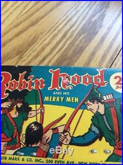 Vintage Marx Robin Hood & His Merry Men Header Card Bagged 22 Figures