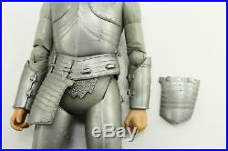 Vintage Marx Sir Stuart Silver Knight Action Figure with Valor Armored Hose & Box