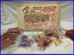 Vintage Marx Toy Western Playset Cowboys Indians Figures Fort Apache Parts