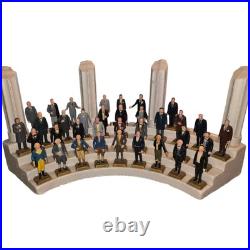Vintage Marx US Presidents 35 Figures with Stand Washington JFK FDR Jefferson
