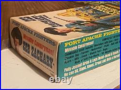 Vintage Marx Zeb Zachary Action figure complete in box Fort Apache Fighters
