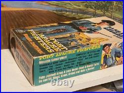 Vintage Marx Zeb Zachary Action figure complete in box Fort Apache Fighters