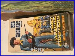 Vintage Marx Zeb Zachary Action figure complete in box Fort Apache Fighters