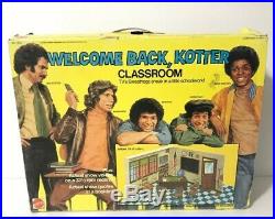 Vintage Mattel WELCOME BACK KOTTER Doll Figure CLASSROOM PLAYSET UNUSED Complete