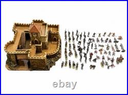 Vintage Medieval Castle Diorama 68 Metal Toy Soldiers Cavalry Military Army Lot