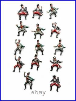Vintage Medieval Castle Diorama 68 Metal Toy Soldiers Cavalry Military Army Lot