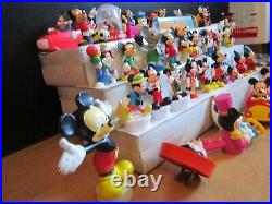 Vintage Mickey Mouse Disney Toy Figure Lot of 38-Some Pieces are Rare-Nice Lot