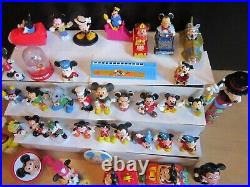 Vintage Mickey Mouse Disney Toy Figure Lot of 38-Some Pieces are Rare-Nice Lot