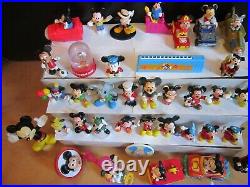 Vintage Mickey Mouse Disney Toy Figure Lot of 38-Some Pieces are Rare-Nice Lot