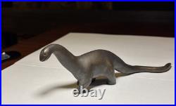 Vintage Mid-Century Cast Metal Dinosaur Figurines Lot of 6 SRG Sell Rite Style