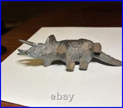Vintage Mid-Century Cast Metal Dinosaur Figurines Lot of 6 SRG Sell Rite Style