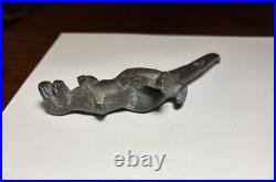 Vintage Mid-Century Cast Metal Dinosaur Figurines Lot of 6 SRG Sell Rite Style