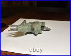 Vintage Mid-Century Cast Metal Dinosaur Figurines Lot of 6 SRG Sell Rite Style