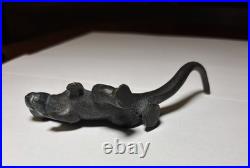 Vintage Mid-Century Cast Metal Dinosaur Figurines Lot of 6 SRG Sell Rite Style