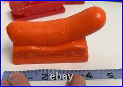 Vintage Mold-A-Rama Plastic Toy Lot of 10 Collection Variety Of Molded Lot (t)