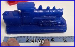 Vintage Mold-A-Rama Plastic Toy Lot of 10 Collection Variety Of Molded Lot (t)