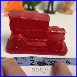 Vintage Mold-A-Rama Plastic Toy Lot of 10 Collection Variety Of Molded Lot (t)
