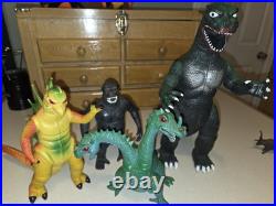 Vintage Monster Toy Action Figure Imperial Godzilla Lot 1980'S original 9-13