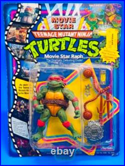Vintage Movie Star Raph Teenage Mutant Ninja Turtles Figure 1991 NEW MOC