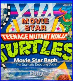 Vintage Movie Star Raph Teenage Mutant Ninja Turtles Figure 1991 NEW MOC