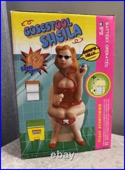 Vintage NOS Plastic Funny Action Toy Busy Lady