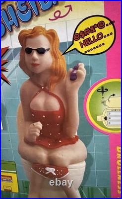 Vintage NOS Plastic Funny Action Toy Busy Lady