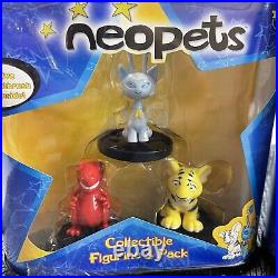 Vintage Neopets Thinkway Cloud Paintbrush Neopets Lot Of 3 Toy Figures