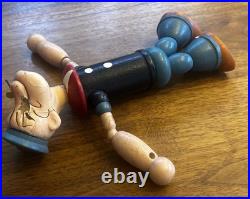 Vintage Original 1932 Popeye the sailor Chein 8 Wooden Figure