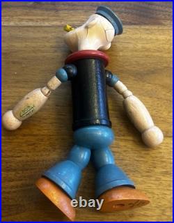 Vintage Original 1932 Popeye the sailor Chein 8 Wooden Figure