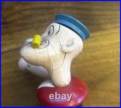Vintage Original 1932 Popeye the sailor Chein 8 Wooden Figure