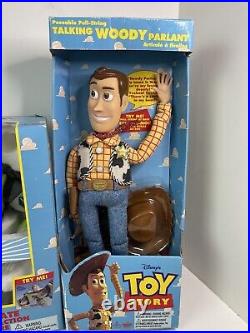 Vintage Original Box Toy Story Buzz Lightyear & Woody Thinkway Disney Pixar READ