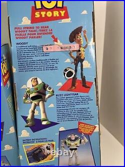 Vintage Original Box Toy Story Buzz Lightyear & Woody Thinkway Disney Pixar READ