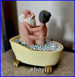 Vintage Plastic Funny Action Toy Sexual Life Of Old Couple