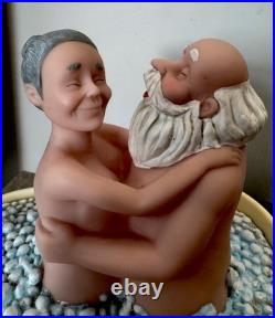 Vintage Plastic Funny Action Toy Sexual Life Of Old Couple Vintage Plastic Funny Action Toy Sexual Life Of Old Couple