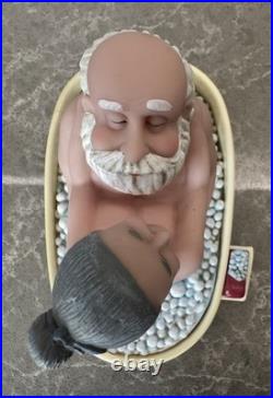 Vintage Plastic Funny Action Toy Sexual Life Of Old Couple