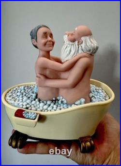 Vintage Plastic Funny Action Toy Sexual Life Of Old Couple Vintage Plastic Funny Action Toy Sexual Life Of Old Couple