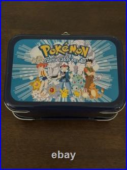 Vintage Pokémon Tomy Figures 29 Pieces with Vintage Pokemon Tin Lunchbox