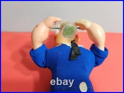 Vintage Popeye 11 inch Wind Up Mechanical Figure West Germay WORKS SEE VIDEO