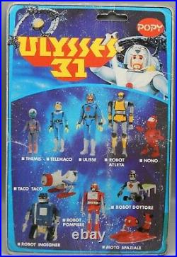 Vintage Popy ULYSSES 31 Telemechus 3&3/4 anime action figure RARE cartoon toy