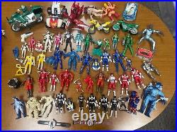 Vintage Power Rangers Huge Lot Toy Action Figures & Accessories! Play Sold as is