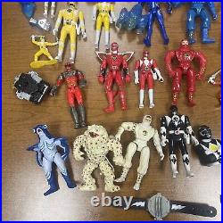 Vintage Power Rangers Huge Lot Toy Action Figures & Accessories! Play Sold as is