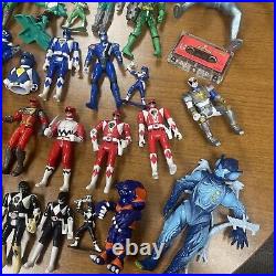 Vintage Power Rangers Huge Lot Toy Action Figures & Accessories! Play Sold as is